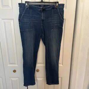 Chaps Madden Straight Dark Wash Women's Plus Size Jeans Denim 18W